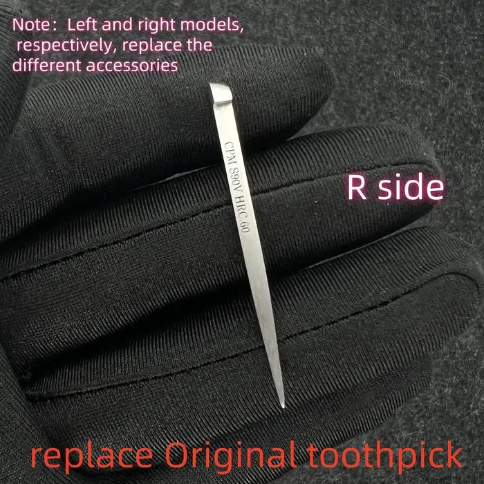 CPM S90V – pièce de rechange pour cure-dents en acier, pour couteau de l'armée suisse Victorinox 58/65/74/84/91/111mm, accessoires de bricolage