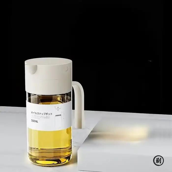 Le compagnon ultime pour la friture ! Bouteille d'huile de 550 ml pour la cuisine – Contrôle parfait