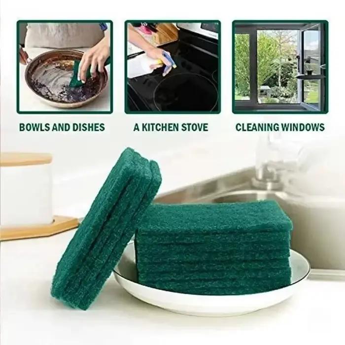 Lot de 5/10/20/30 Tampons de Nettoyage Multi-usages Réutilisables pour Cuisine, Élimination de l'Huile, Lavage de Vaisselle et Casseroles, Anti-rayures
