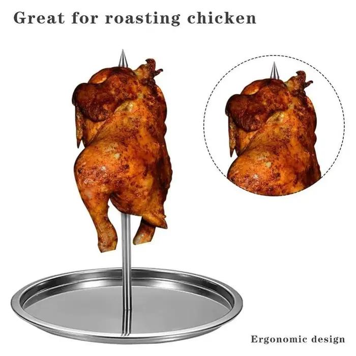Cintre de volaille jetable en acier inoxydable, modules verticaux T1, rôti de viande, perfecHandle avec châssis