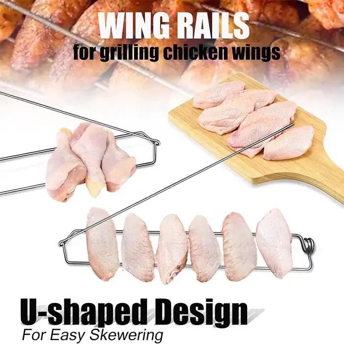 LMETJMA Fourchettes à Ailes de Poulet en Acier Inoxydable