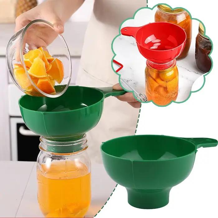 Entonnoir pliable en conserve pour bocaux à large bouche