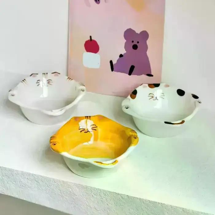 Assiettes à condiments de la série Cat