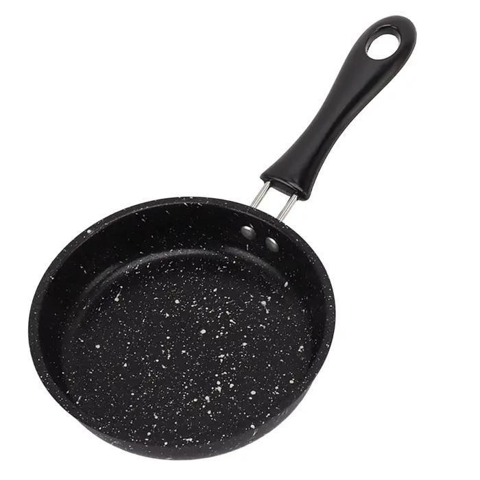 Poêle à Frire en Acier Inoxydable, Poignée Ergonomique, Conduction Rapide et Unie, Antistick, pour Bcopropriété, Steak, Oignon, emouf