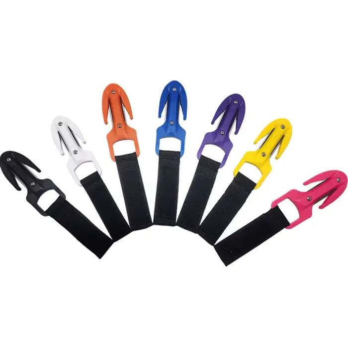 Lame en acier au carbone pour plongée sous-marine, couteau spécial de coupe de ligne, couteau sous-marin, gaine de pêche sous-marine, support d'urgence de sécurité