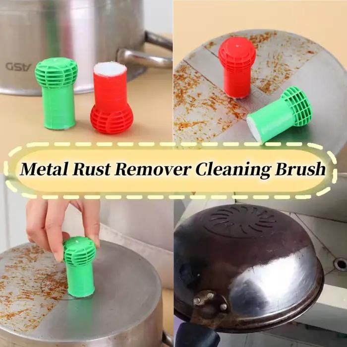 Brosse de nettoyage utile, bâton de tige en acier inoxydable, dissolvant de rouille métallique, Pot d'essuie-glace, poêle en fer, brosses de lavage pour la cuisine, outils de nettoyage