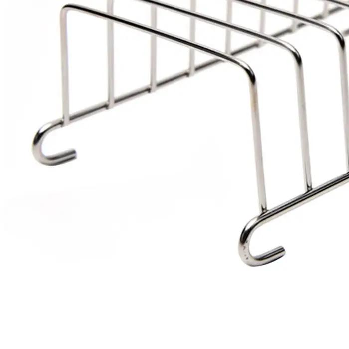 Support de refroidissement de pain en acier inoxydable, support de pain grillé, grille de refroidissement rectangulaire pour Restaurant, accessoires de friteuse à Air, support de crêpes pour la maison