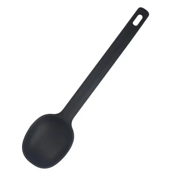 Grande cuillère à remuer en silicone, cuillère à salade, cuillère à assaisonnement de cuisine, cuillère à crème glacée, cuillère à gâteau, outil de cuisine, F2