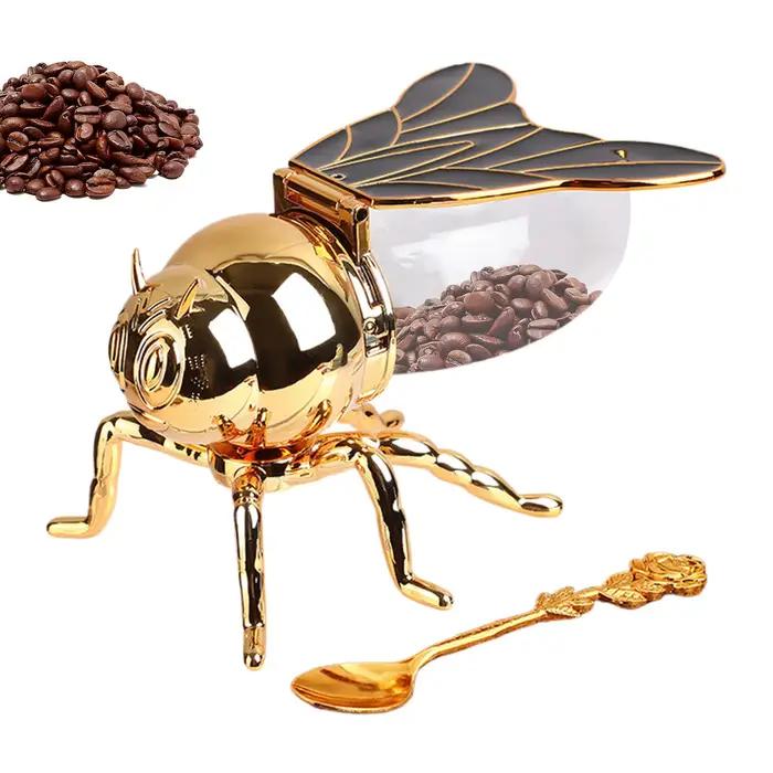 Pot de miel créatif en forme d'abeille