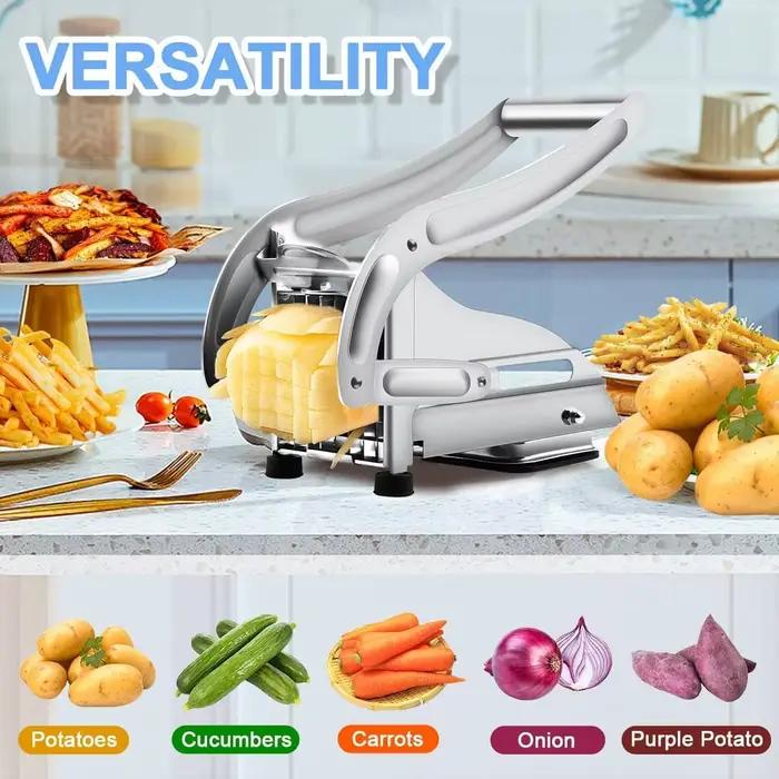 Machine de découpe de pommes de terre multifonction en acier inoxydable