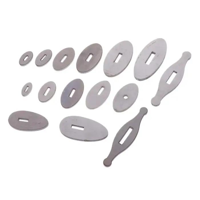 1 pièce de protège-doigt pour couteau, type pommel, en laiton et acier inoxydable, pour la fabrication de couteaux à lame fixe, pièces de bricolage pour manche de couteau