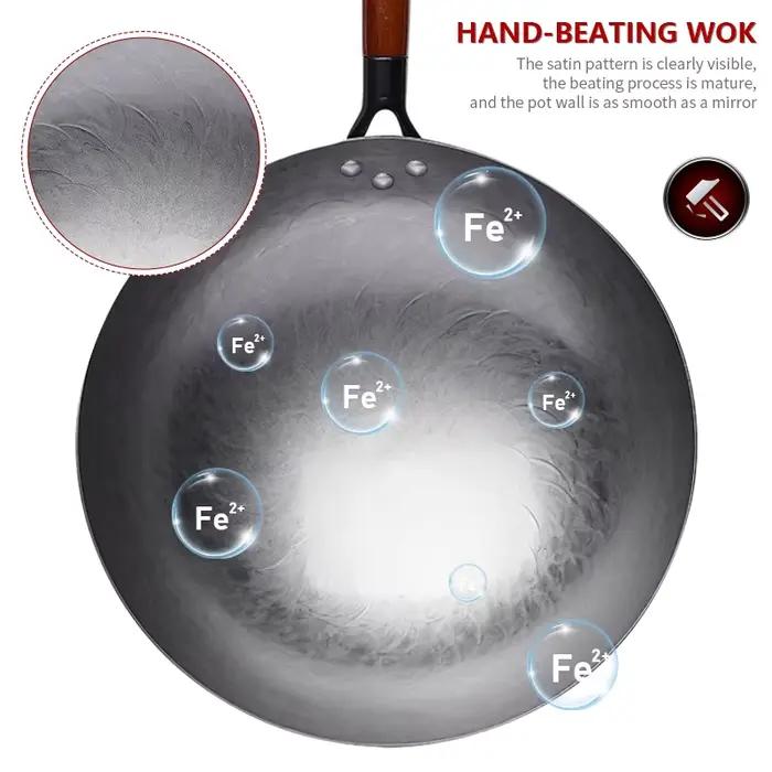 Wok traditionnel en fer