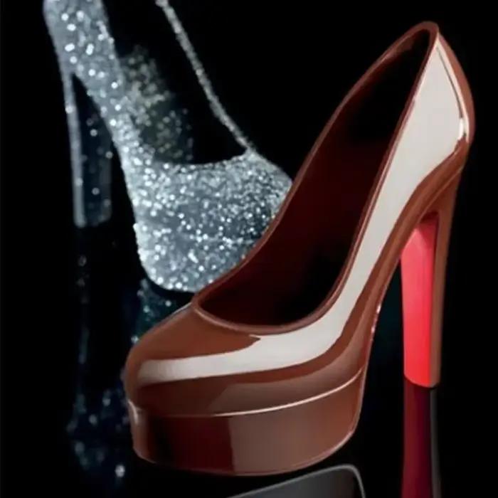 Moule à chocolat en forme de chaussure à talons hauts