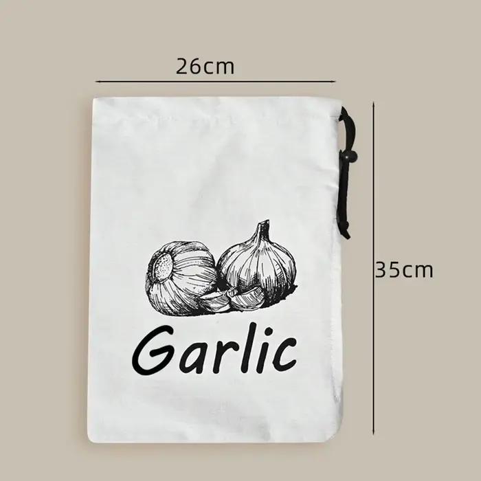 Sac de rangement portable et réutilisable pour oignons et pommes de terre