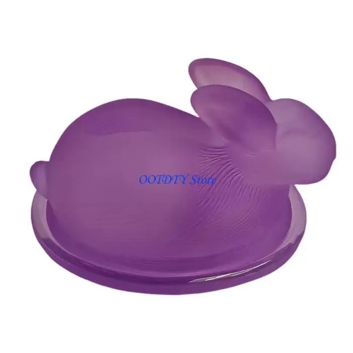 Bol rangement en verre lapin de Pâques pour organiser aliments secs et décorer intérieur élégamment occasions spéciales