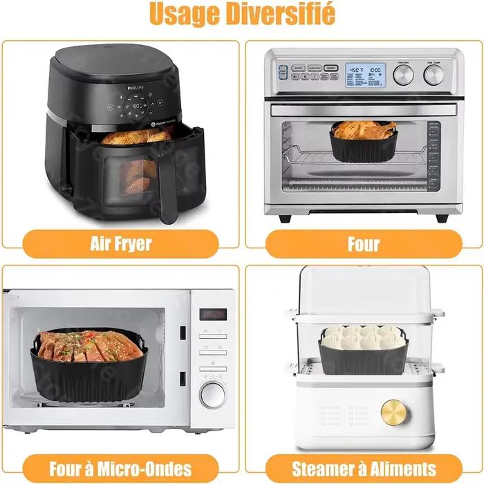 Moule carré pour friteuse à air de 23 cm