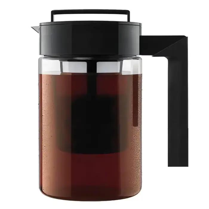 Cafetière glacée à infusion froide avec filtre et poignée, 900ml, 1300ml, 2000ml