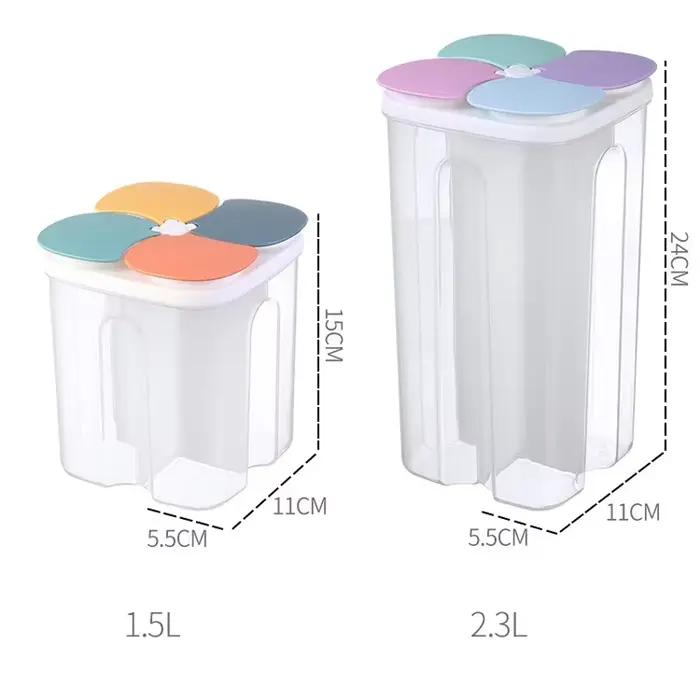 Boîte de rangement en plastique pour céréales de cuisine