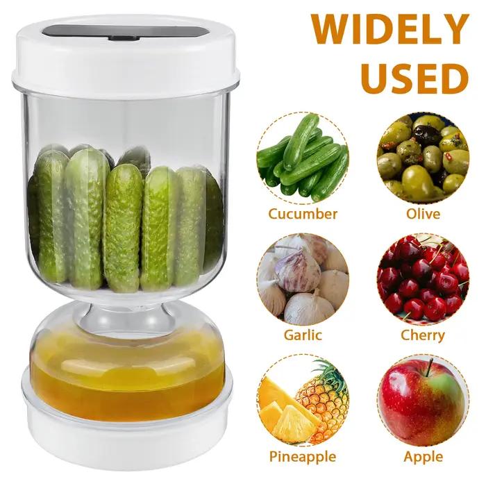 Récipient avec passoire pour aliments de cuisine, récipient à concombre, récipient sec à la maison, distributeur de support, pot à olives, 514 les