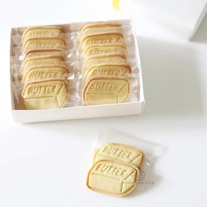 Moule à biscuits en forme de brique carrée pour beurre