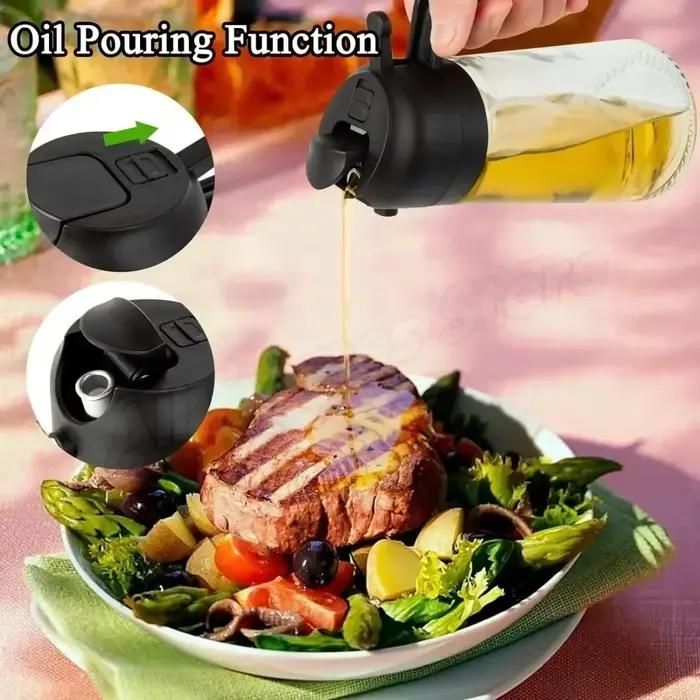 Bouteille Distributrice d'Huile d'Olive 2-en-1