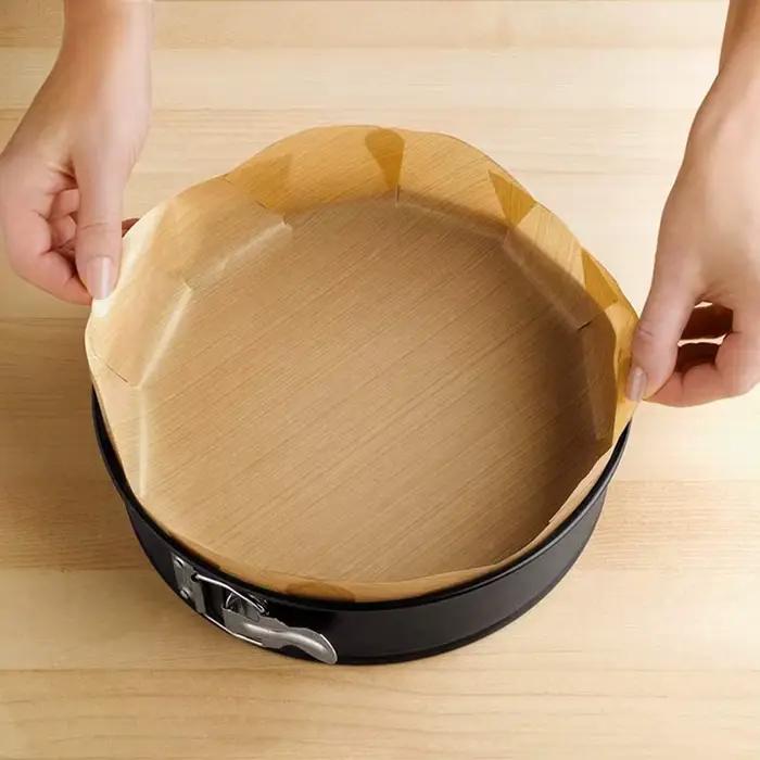 Tapis de cuisson réutilisable rond carré antiadhésif résistant à la chaleur tapis de papier de cuisson four papier résistant à l'huile accessoires et outils de cuisson