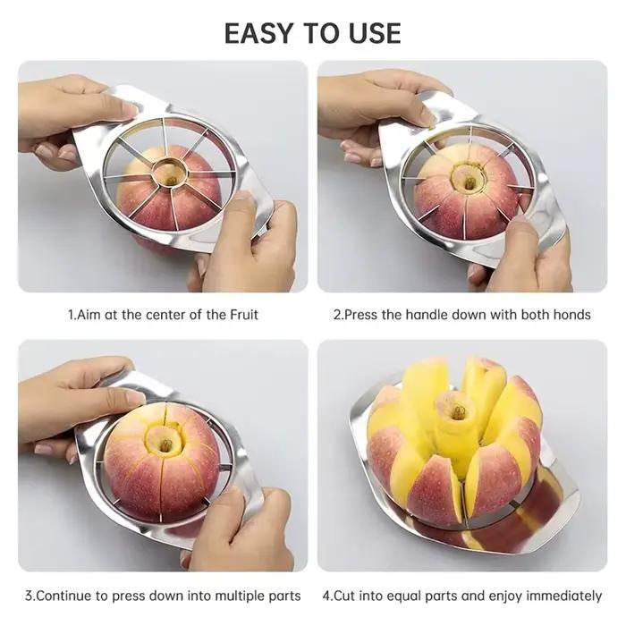 Coupe-mangue en acier inoxydable, trancheur de pommes, couteau à légumes, corer de cuisine, éplucheur facile à utiliser, séparateur de fruits, outils de séparation