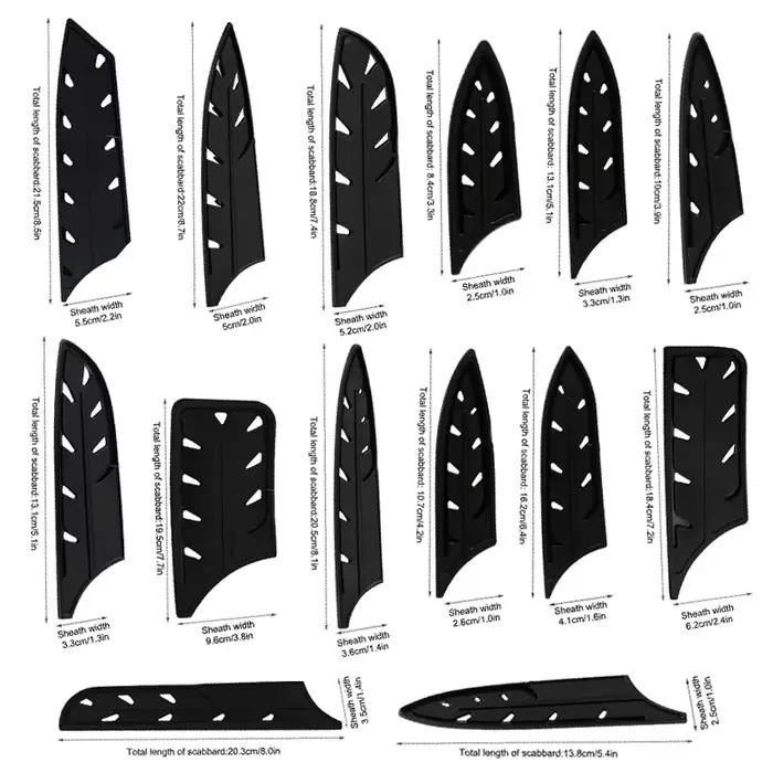 Gaine de couteau de cuisine de 3 à 8 pouces