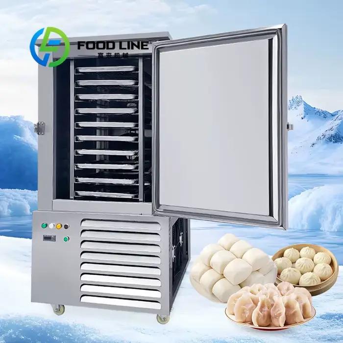 Congélateur rapide commercial de 300 L -45 degrés Congélateur de souffle de pain de viande de poisson frais