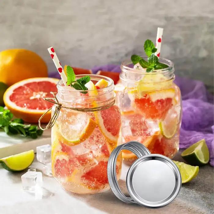 Bocaux Mason à bouche régulière de 16 oz