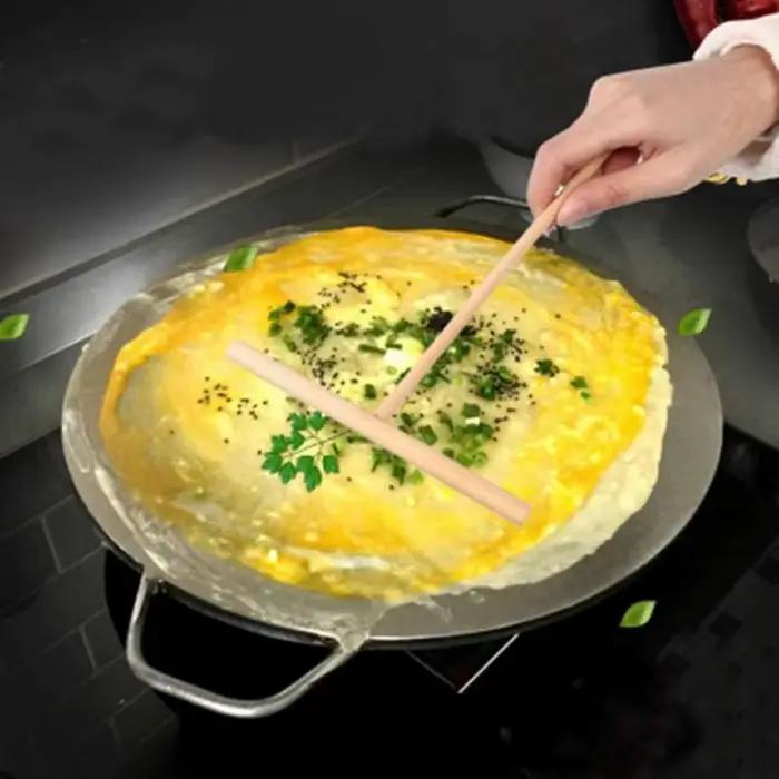 Crêpière en bois en forme de T