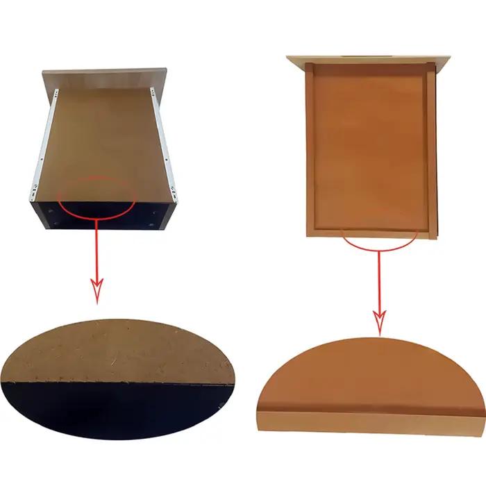 Kit de Support de tiroir à monter soi-même, matériel de renfort métallique robuste pour panneaux de particules MDF, armoires et tiroirs