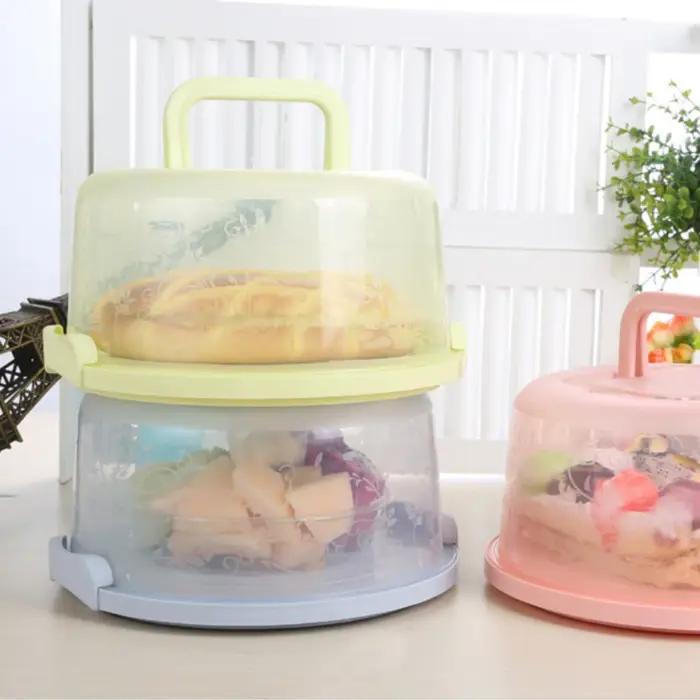 Boîte hermétique réutilisable transparente pour présentation de pâtisseries et de gâteaux de mariage
