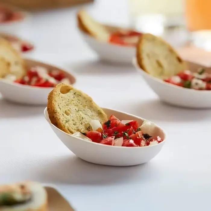 10 pièces paquet économique Super Mini jetable canne à sucre sirop gâteau salade assiettes pour Restaurants