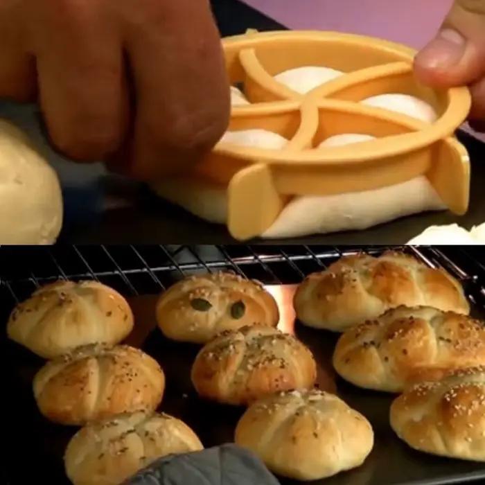Fournitures de décoration de cuisson en plastique de style allemand pour pâtissiers, outils de pâtisserie et de cuisson, tampon marqueur de rouleau de pain pour gâteaux personnalisés