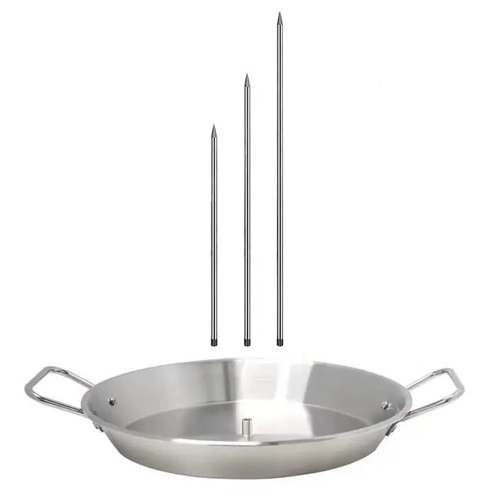 Support de grillade vertical avec brochettes amovibles en acier inoxydable