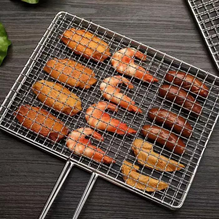 Mir à griller pour barbecue, filet pour steak, viande, poisson, légumes