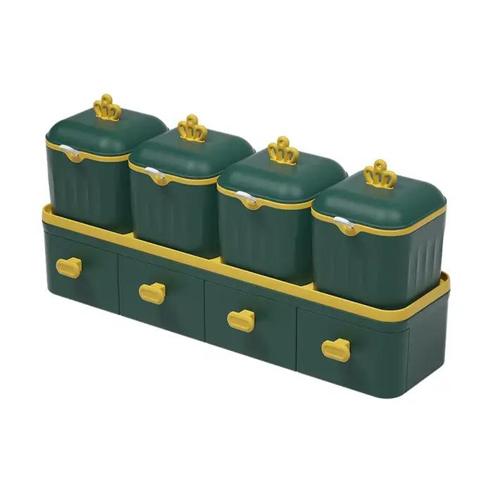 Ensemble de pots à épices en paille