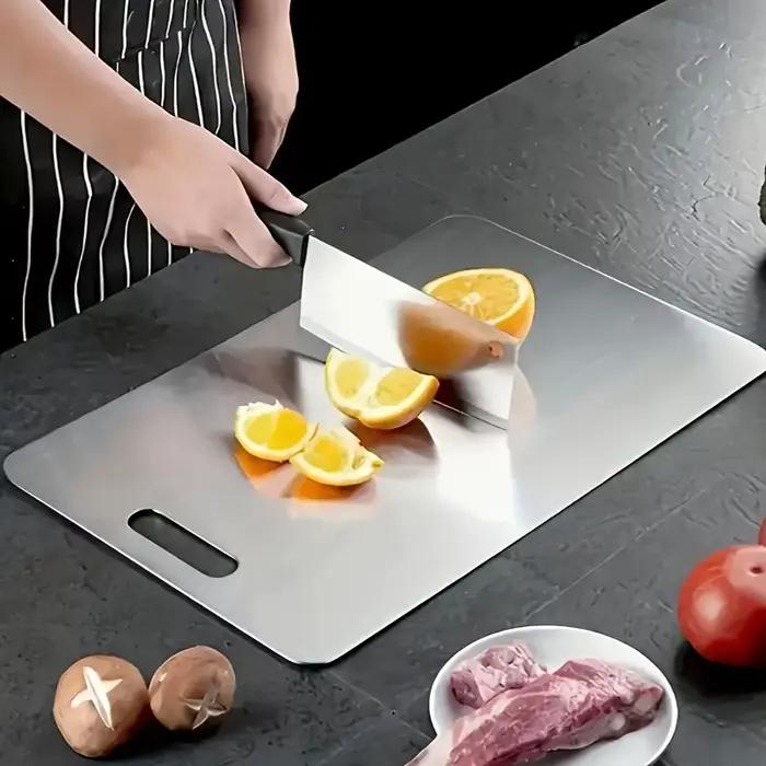 Planches à découper en acier inoxydable 3 pièces - Sans BPA