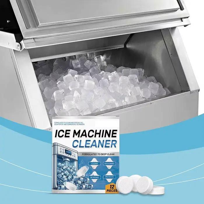 Nettoyant pour Machine à glace, comprimés de nettoyage pour détartrage, désodorisant, prolongation de la durée de vie du fabricant de glace