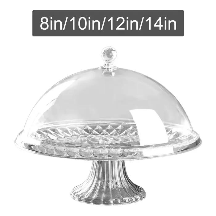 Assiette à Gâteau avec Couvercle Durable