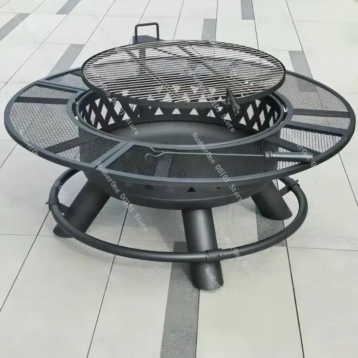 Barbecue d'extérieur, poêle à bois