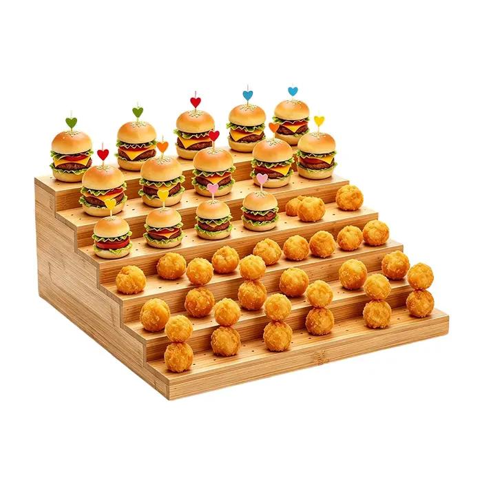 Présentoir à brochettes alimentaires à 6 niveaux pour fêtes