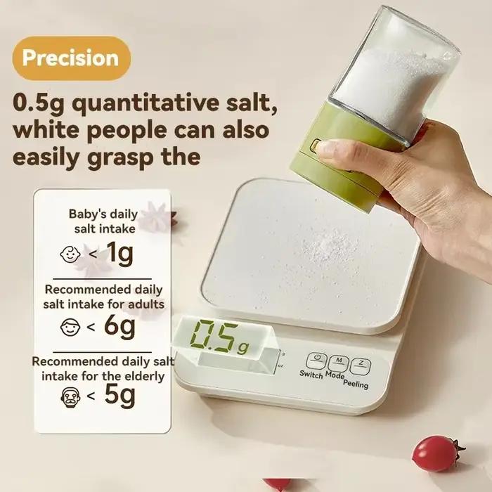 Pot d'assaisonnement quantitatif en verre de 180ml