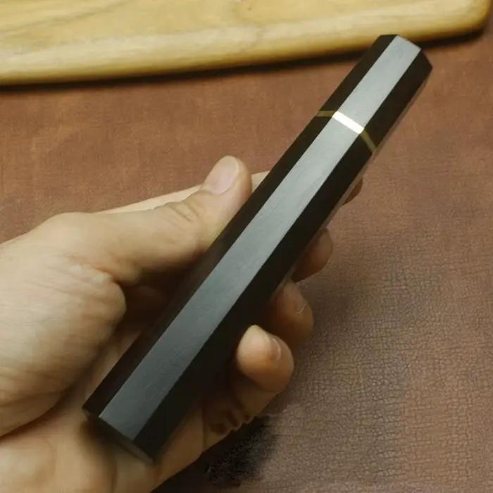 Manche de couteau en ébène noir