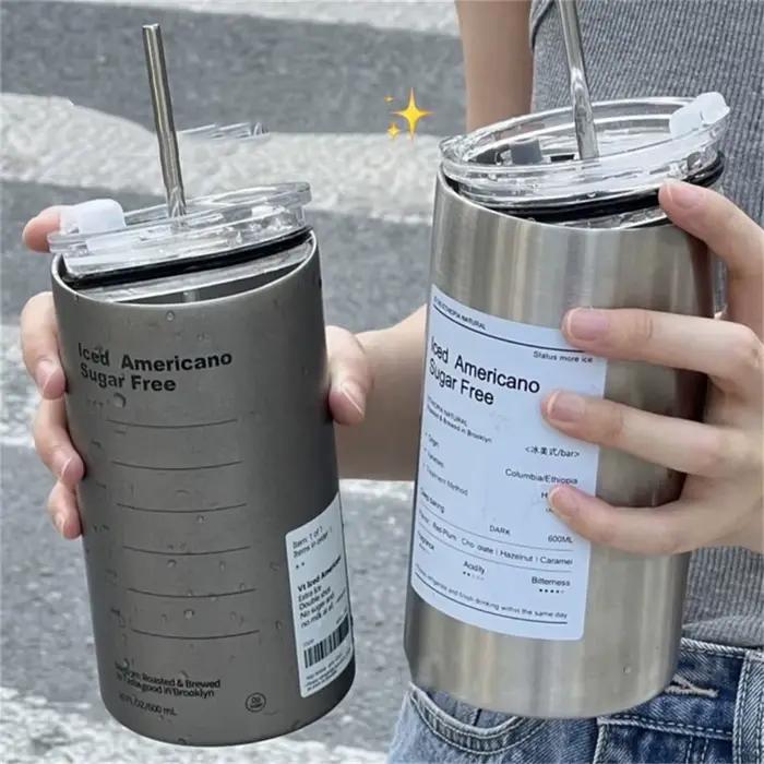 Tasse à café Portable en acier inoxydable de 600ml
