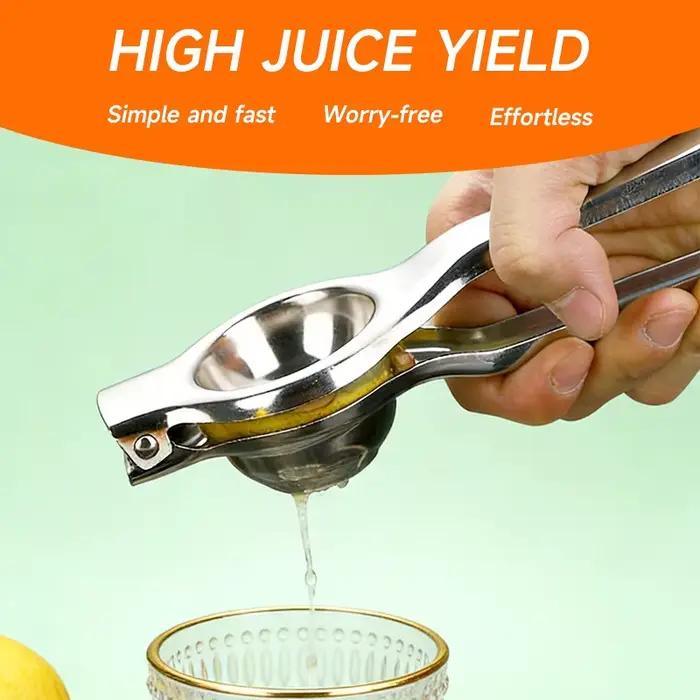Presse-agrumes manuel en acier inoxydable pour citron orange et lime facile à nettoyer pour petit déjeuner familial ou cadeau d anniversaire