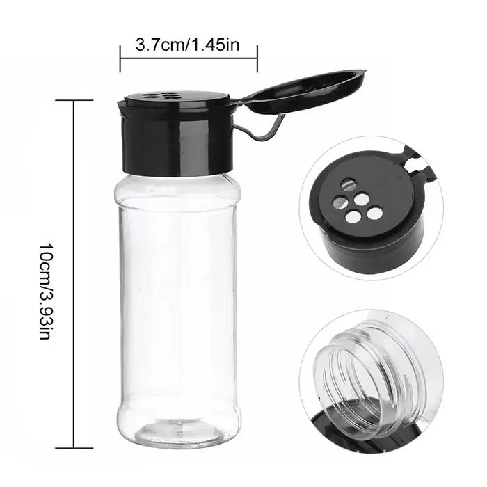 Pots pour épices, salière et poivrière, pot d'assaisonnement, organisateur d'épices, condiments de Barbecue en plastique, outil Gadget de cuisine, 5/10/15/20 pièces
