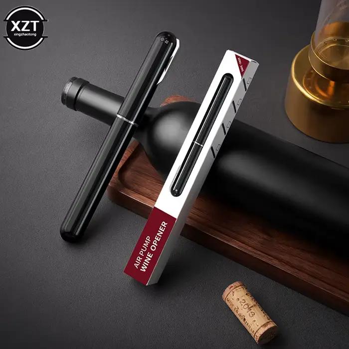 Pompe à air ouvre-bouteille de vin en acier inoxydable multifonctionnelle pour usage domestique et professionnel, ouvre-bouteilles sûrs et élégants pour occasions spéciales et cadeaux d'affaires