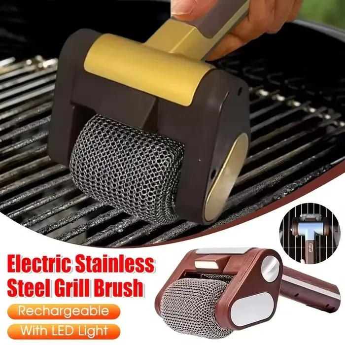 Brosse à gril électrique à rouleau 350 tr/min outil de nettoyage barbecue pratique et durable pour nettoyage facile et efficace occassions spéciales